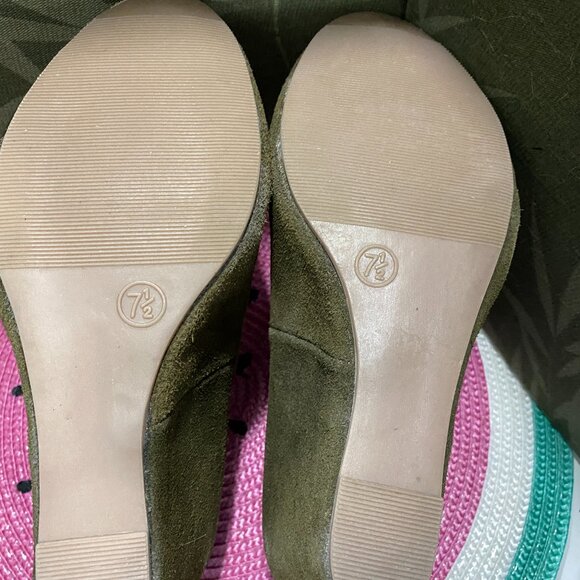 EUC Merona sz 7 1/2 Suede Wedges - Picture 9 of 14